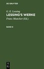 Buchcover G. E. Lessing: Lessing’s Werke / G. E. Lessing: Lessing’s Werke. Band 8