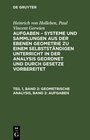 Buchcover Heinrich von Holleben; Paul Vincent Gerwien: Aufgaben – Systeme und... / Geometrische Analysis, Band 2: Aufgaben