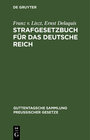 Buchcover Strafgesetzbuch für das Deutsche Reich mit Nebengesetzen