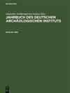 Buchcover Jahrbuch des Deutschen Archäologischen Instituts / 1969
