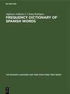 Buchcover Frequency Dictionary of Spanish Words