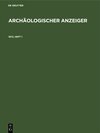 Buchcover Archäologischer Anzeiger / 1972