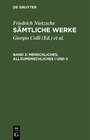 Buchcover Friedrich Nietzsche: Sämtliche Werke / Menschliches, Allzumenschliches I und II
