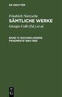 Buchcover Friedrich Nietzsche: Sämtliche Werke / Nachgelassene Fragmente 1884–1885