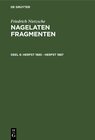 Buchcover Friedrich Nietzsche: Nagelaten fragmenten / Herfst 1885 - herfst 1887
