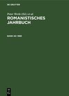 Buchcover Romanistisches Jahrbuch / 1989