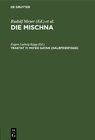 Buchcover Die Mischna. Mo'ed / Mo‘ed gatan (Halbfeiertage)