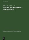 Buchcover Issues in Japanese Linguistics