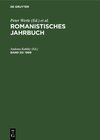Buchcover Romanistisches Jahrbuch / 1999