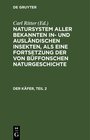 Buchcover Natursystem aller bekannten in- und ausländischen Insekten, als eine... / Der Käfer, Teil 2