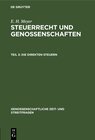 Buchcover E. H. Meyer: Steuerrecht und Genossenschaften / Die direkten Steuern