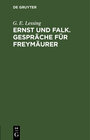 Buchcover Ernst und Falk. Gespräche für Freymäurer