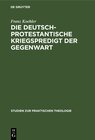 Buchcover Die deutsch-protestantische Kriegspredigt der Gegenwart