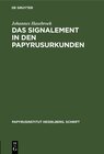 Buchcover Das Signalement in den Papyrusurkunden