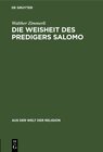 Buchcover Die Weisheit des Predigers Salomo