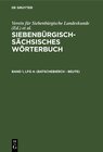 Buchcover Siebenbürgisch-Sächsisches Wörterbuch / (Batschebierch - Beute)