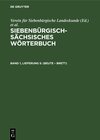 Buchcover Siebenbürgisch-Sächsisches Wörterbuch / (Beute – Brett)