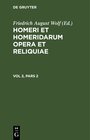 Buchcover Homerus: Omēru epē = Homeri et Homeridarum opera et reliquiae / Homerus: Omēru epē = Homeri et Homeridarum opera et reli