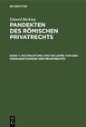 Buchcover Die Einleitung und die Lehre von den Voraussetzungen der Privatrechte
