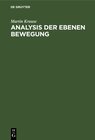Buchcover Analysis der Ebenen Bewegung