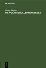 Buchcover 96. Volksschullehrergesetz