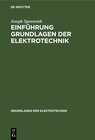 Buchcover Einführung Grundlagen der Elektrotechnik