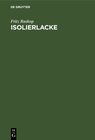 Buchcover Isolierlacke