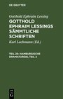 Buchcover Gotthold Ephraim Lessing: Gotthold Ephraim Lessings Sämmtliche Schriften / Hamburgische Dramaturgie, Teil 2