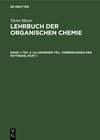 Buchcover Victor Meyer: Lehrbuch der organischen Chemie / Allgemeiner Teil. Verbindungen der Fettreihe