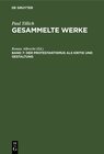 Buchcover Paul Tillich: Gesammelte Werke / Der Protestantismus als Kritik und Gestaltung