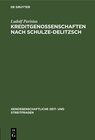 Buchcover Kreditgenossenschaften nach Schulze-Delitzsch