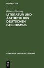 Buchcover Literatur und Ästhetik des deutschen Faschismus