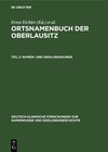 Buchcover Ortsnamenbuch der Oberlausitz / Namen- und Siedlungskunde