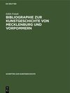 Buchcover Bibliographie zur Kunstgeschichte von Mecklenburg und Vorpommern