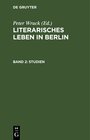 Buchcover Literarisches Leben in Berlin / Studien II
