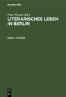 Buchcover Literarisches Leben in Berlin / Studien