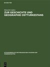 Buchcover Zur Geschichte und Geographie Ostturkestans