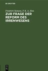 Buchcover Zur Frage der Reform des Irrenwesens