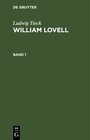 Buchcover Ludwig Tieck: William Lovell / Ludwig Tieck: William Lovell. Band 1