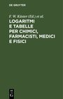 Buchcover Logaritmi e tabelle per chimici, farmacisti, medici e fisici