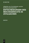 Buchcover Entscheidungen des Reichsgerichts in Zivilsachen / Entscheidungen des Reichsgerichts in Zivilsachen. Band 80