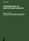 Buchcover Commentaria in Aristotelem Graeca / Simplicii in Aristotelis Physicorum Libros Quattuor Posteriores Commentaria