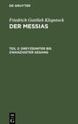 Buchcover Der Messias Teil 2 Dreyzehnter bis zwanzigster Gesang