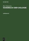 Buchcover Max Schönwetter: Handbuch der Oologie / Max Schönwetter: Handbuch der Oologie. Lieferung 25
