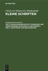 Buchcover Philologiegeschichte. Pädagogik und verschiedenes Nachlese zu den Bänden I und II. Nachträge zur Bibliographie