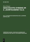 Buchcover Horst Klengel: Geschichte Syriens im 2. Jahrtausend v.u.Z. / Historische Geographie und allgemeine Darstellung
