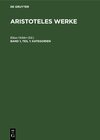 Buchcover Aristoteles: Aristoteles Werke / Kategorien