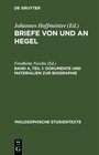 Buchcover Briefe von und an Hegel / Dokumente und Materialien zur Biographie