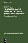 Buchcover Jenenser Logik Metaphysik und Naturphilosophie