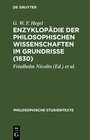 Buchcover Enzyklopädie der philosophischen Wissenschaften im Grundrisse (1830)